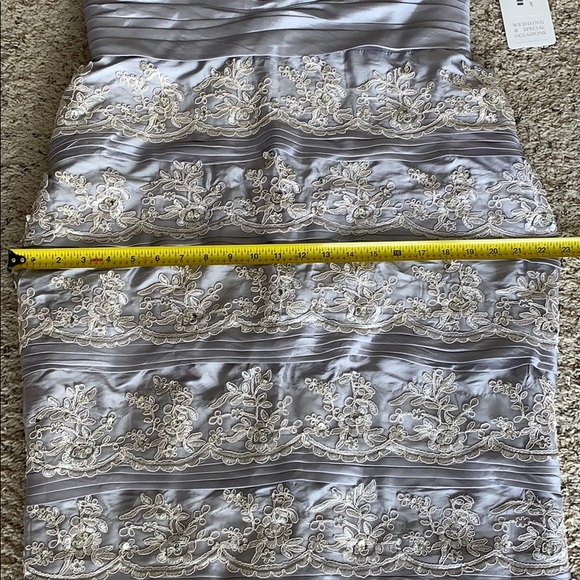 embroidered sweatheart neckline strapless wedding dress s16 - Picture 7 of 10